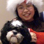 Sangha and the new love of her life, Zendo (9 years)